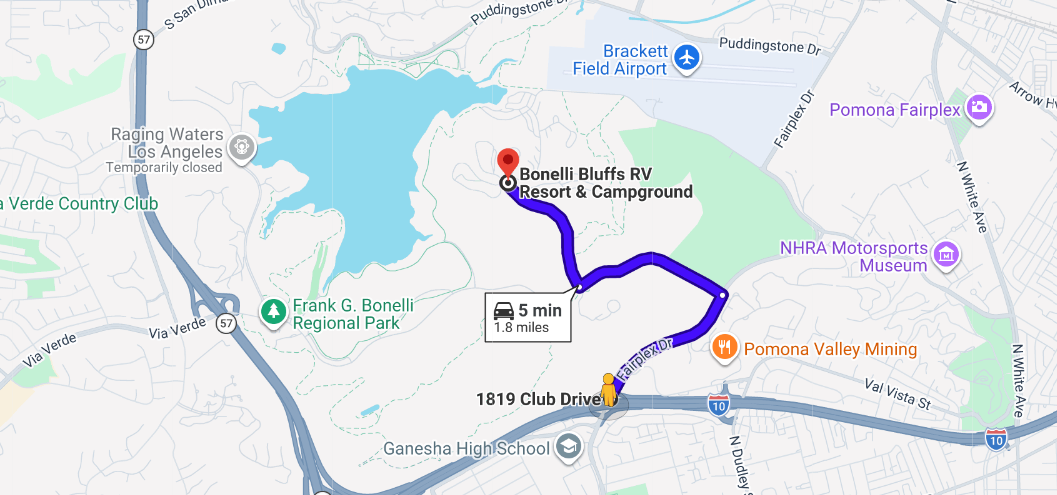 Map and Directions - Bonelli Bluffs